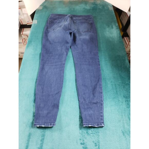 Apt 9 Jeans Size 8 Womens Blue Stretch Pull On Pants Ladies Mid Rise Skinny - Picture 9 of 11